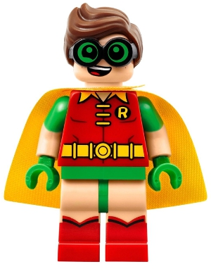 Robin - Lunettes vertes, motif sourire/effrayé | sh0315