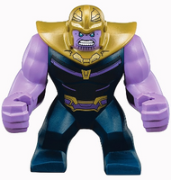 Thanos - Large Figure, Dark Blue Outfit, Medium Lavender Arms, Pearl Gold Helmet | sh0504