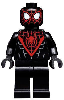 Spider-Man (Miles Morales) - Red Webbing on Head, Black Hands | sh0540