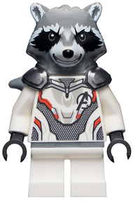 Rocket Raccoon - White Jumpsuit, Dark Bluish Gray Head | sh0569