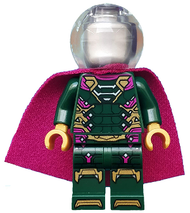 Mysterio - Magenta Trim, Flat Silver Head, Trans-Clear Helmet | sh0580