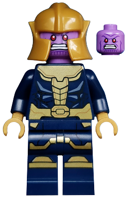 Thanos - Minifigure, Dark Blue and Gold Outfit, Printed Legs | sh0613