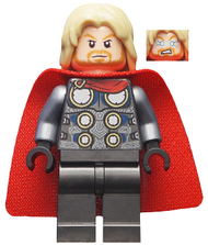 Thor - Spongy Cape with Single Hole, Pearl Dark Gray Legs | sh0645