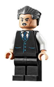 J. Jonah Jameson - Vest with Striped Tie, Swept Back Hair | sh0710
