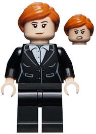 Pepper Potts - Black Suit, Dark Orange Ponytail | sh0740
