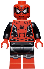 Spider-Man - Black and Red Suit, Small Black Spider, Silver Trim (Upgraded Suit) | sh0782