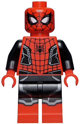 Spider-Man - Black and Red Suit, Small Black Spider, Silver Trim (Upgraded Suit) | sh0782
