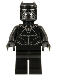 Black Panther - Dark Silver and Dark Bluish Gray Armor Contours | sh0839