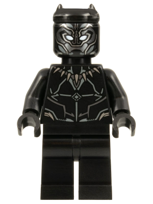 Black Panther - Dark Silver and Dark Bluish Gray Armor Contours | sh0839
