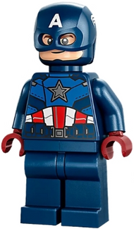 Captain America - Dark Blue Suit, Dark Red Hands, Helmet | sh0852
