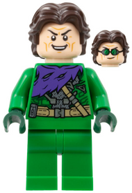 Bouffon Vert - Tenue verte sans masque, cheveux brun foncé | sh0888