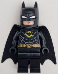 Batman - Black Suit, Gold Belt, Cowl with White Eyes, Neutral / Angry with Bared Teeth | sh0899