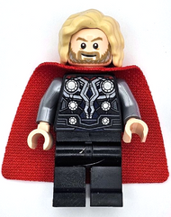 Thor - Spongy Cape with Single Hole, Black Legs, Bushy Hair | sh0915