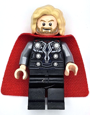 Thor - Spongy Cape with Single Hole, Black Legs, Bushy Hair | sh0915