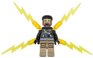 Electro - Black and Dark Tan Outfit, Medium Brown Head, Small Electricity Wings | sh0945