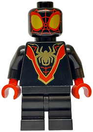 Spider-Man (Miles 'Spin' Morales) - Black Medium Legs, Gold Spider Logo | sh0950