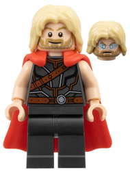 Thor - Flexible Rubber Cape, Pearl Dark Gray Legs, Tousled Hair | sh0979