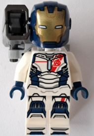 Iron Legion - Dark Blue Head, One Piece Helmet, Stud Shooter | sh1035
