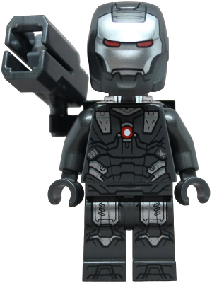 War Machine - Pearl Dark Gray and Silver Armor with Neck Bracket, Ingot, Plate with Clip and Shooter | sh1092