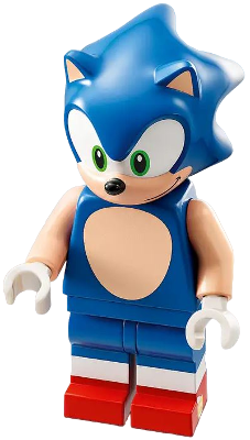 Sonic the Hedgehog - Light Nougat Face and Arms, Grin to Left | son004