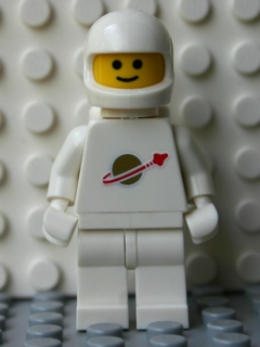 Classic Space - White with Air Tanks and Motorcycle (Standard) Helmet (Reissue) | sp006new