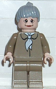 Aunt May, Dark Tan Blouse, Dark Tan Legs, Light Bluish Gray Ponytail Hair | spd024