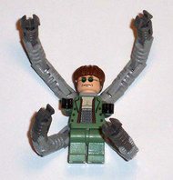Dr. Octopus (Otto Octavius) / Doc Ock, Sand Green Jacket, Sand Green Legs, Thin Smirk - With Arms | spd026
