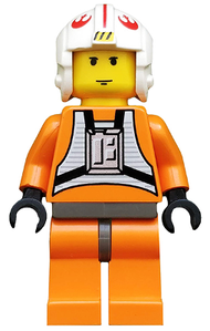 Luke Skywalker with Dark Gray Hips (Pilot) | sw0019