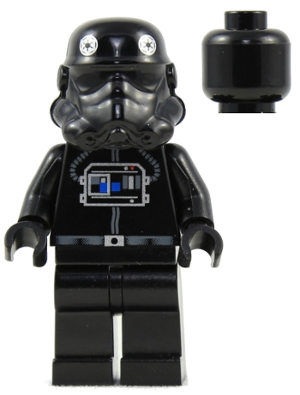 Imperial TIE Fighter / Interceptor Pilot - Black Head | sw0035b