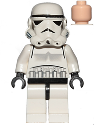 Imperial Stormtrooper - Light Nougat Head, Solid Mouth Helmet | sw0036a