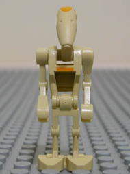 Battle Droid Commander - Tan with Line, Angled Arms | sw0048