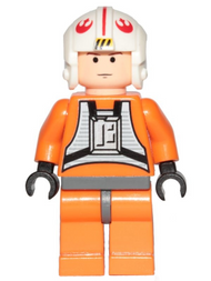 Luke Skywalker - Light Nougat, X-wing Pilot Suit, Simple Torso and Helmet