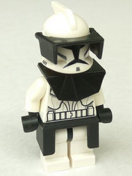 Clone Trooper (Phase 1) - Black Visor, Pauldron, and Kama, Large Eyes | sw0223