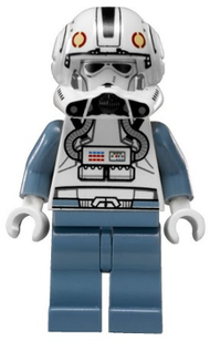 Clone Trooper V-wing Pilot (Phase 2) - Sand Blue Arms and Legs, White Head | sw0281