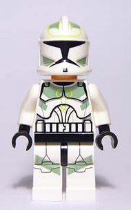 Clone Trooper, Horn Company (Phase 1) - Sand Green and Lime Markings, Large Eyes | sw0298