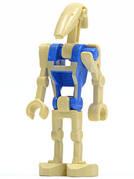 Battle Droid Pilot - Blue Torso with Tan Insignia, Angled Arm and Straight Arm | sw0360