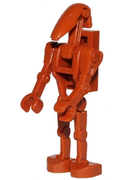 Battle Droid - Dark Orange, Angled Arm and Straight Arm, 1 x 2 Plate on Back | sw0467b