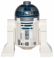 Astromech Droid, R2-D2 - Flat Silver Head, Red Dots and Small Receptor | sw0527