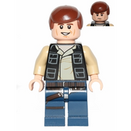 Han Solo, jambes bleu foncé, gilet à poches | sw0539