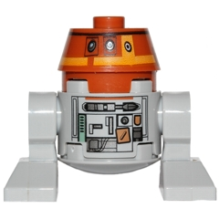 Astromech Droid, C1-10P (Chopper) - Light Bluish Gray Body | sw0565