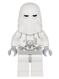 Snowtrooper, hanches gris clair bleuté, mains gris clair bleuté - Sac à dos fixé au support de cou par plaque, modifié avec anneau de clip | sw0764