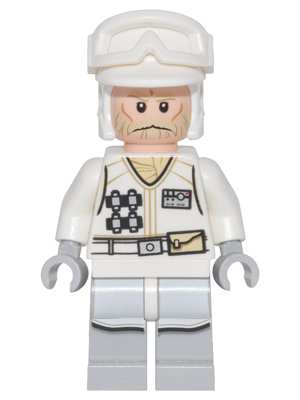 Hoth Rebel Trooper White Uniform (Tan Beard, without Backpack) | sw0765