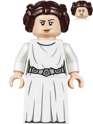Princesse Leia (Robe blanche, ceinture détaillée, jupe) | sw1036