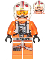 Luke Skywalker (Pilot, Printed Legs, Visor Up / Down, Askew Front Panel) | sw1139