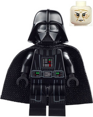 Darth Vader - Printed Arms, Spongy Cape, White Head with Frown | sw1249