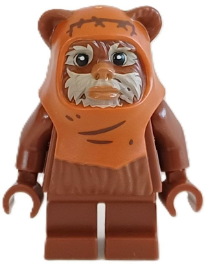 Wicket (Ewok), capuche moulée orange foncé avec plis | sw1435