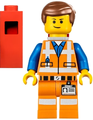 Emmet - Lopsided Closed Mouth Smile, with Piece of Resistance | tlm018
