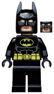Batman - Black Suit with Yellow Belt and Crest (Type 2 Cowl, no Cape) | tlm082