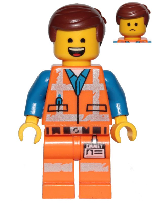 Emmet - Large sourire, dents et langue apparentes / Uniforme triste et usé | tlm105