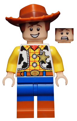 Woody - Normal Legs, Minifigure Head, Smile with Teeth / Scared | toy025